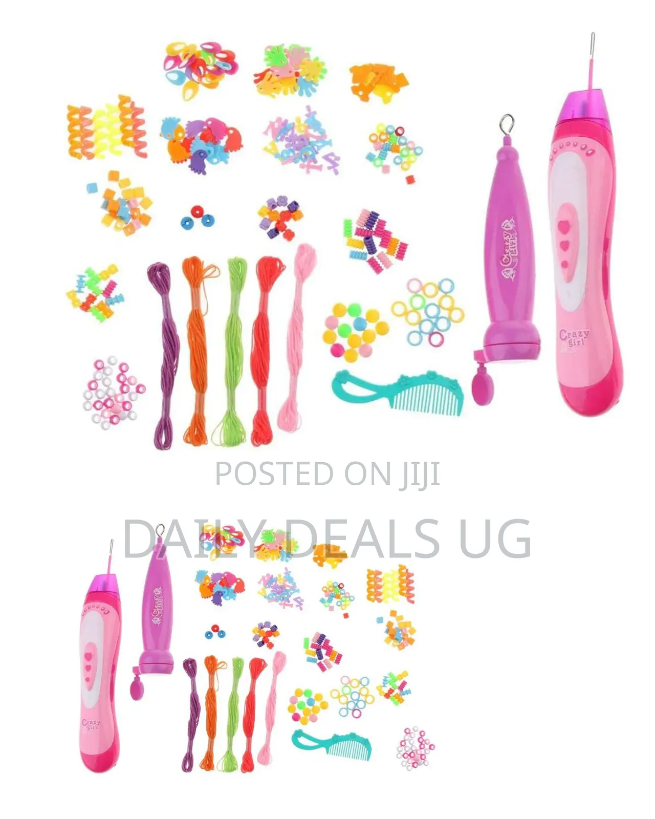 2 in 1 Beader Braider Hair Girls Set Fun Fashion Toy