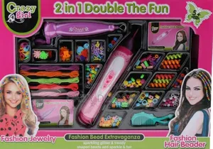 2 in 1 Beader Braider Hair Girls Set Fun Fashion Toy