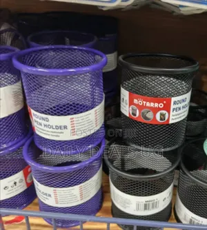 Pencil Hole Round Pen Holder Mesh Pencil Holder Metal Pencil Holder.