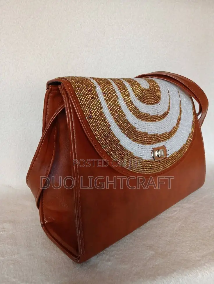Fashionable Beaded Cross Bag