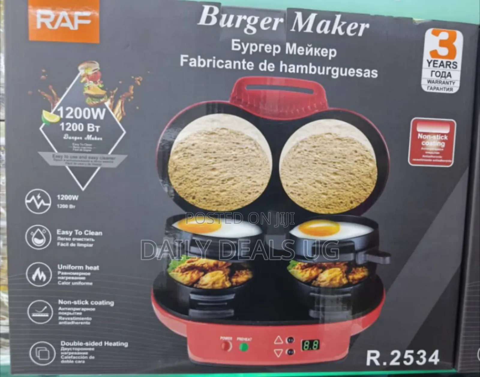 Raf Double Mini Burger Press Maker