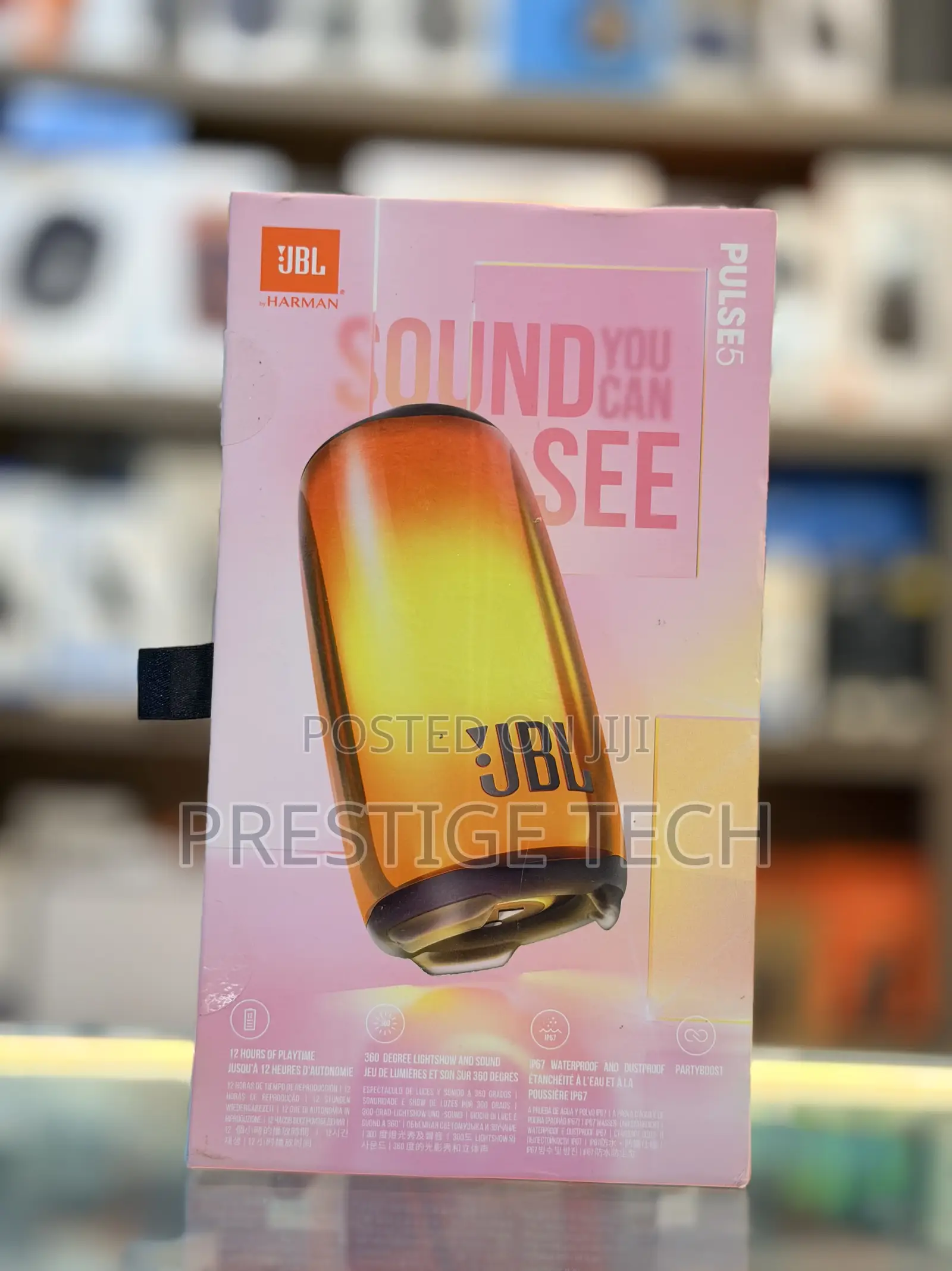 JBL Pulse 5 Portable Bluetooth Speaker With Dazzling Lights