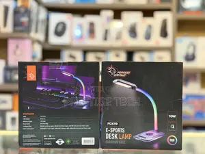 Porodo Gaming Multifunctional Esports Desk Lamp With Wireless Charger