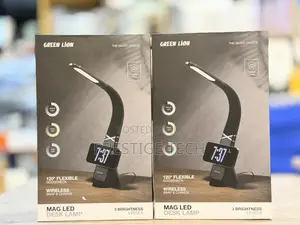 Green Lion Gooseneck Led Desk Lamp With Wireless Charger / Magsafe