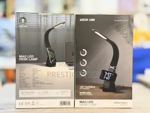 Green Lion Gooseneck Led Desk Lamp With Wireless Charger / Magsafe
