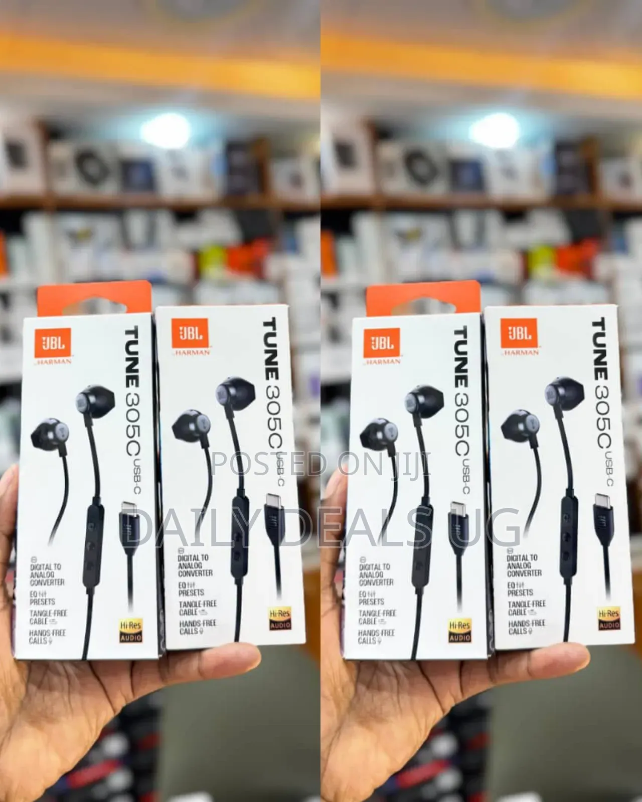 Original Jbl Tune 305c Usb-c Wired Earphones