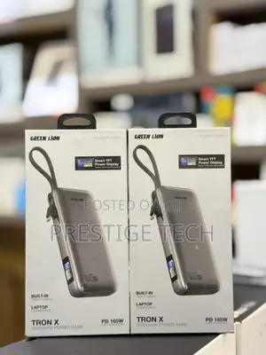 Green Lion Tron X 20000mah 165w Laptop Power Bank With Built in Cable