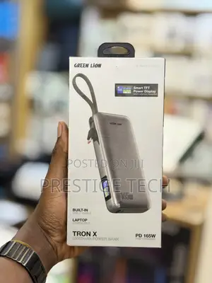 Green Lion Tron X 20000mah 165w Laptop Power Bank With Built in Cable