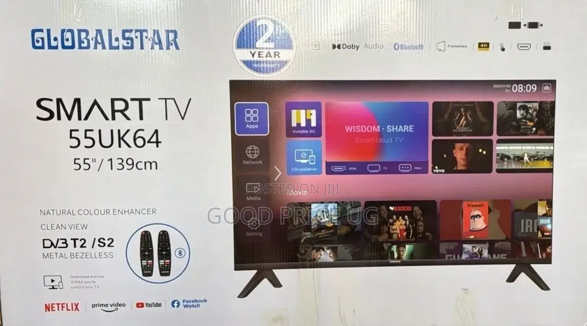 Globalstar 55uk64 Smart Tv a Frameless 55-Inch 