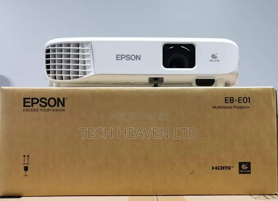 Epson Eb-E01 Xga 3lcd Projector - Brandnew