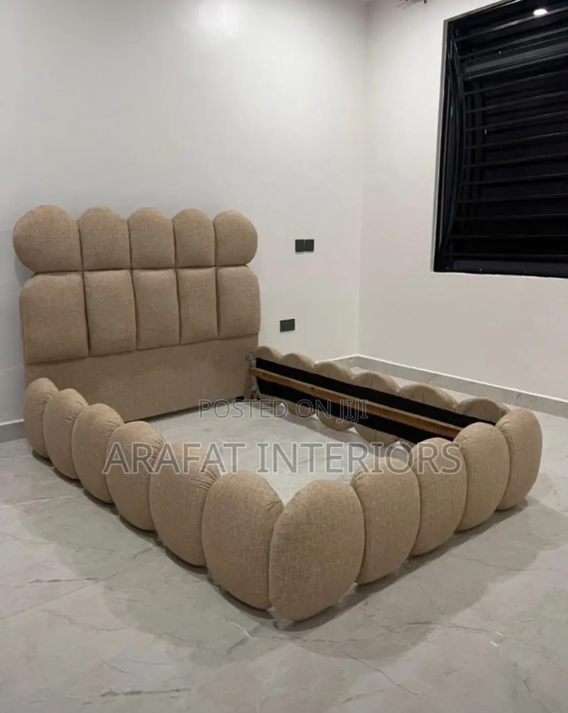 4by6 Modern Cloud-Style Upholstered Bed