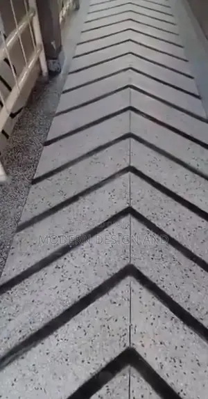 Terrazo Floor Slanting Walk Way