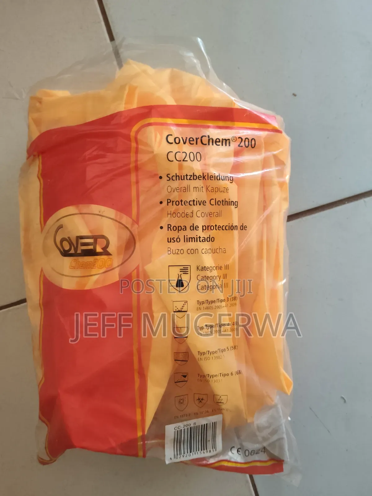 Coverchem200 Coverall Disposable Overall