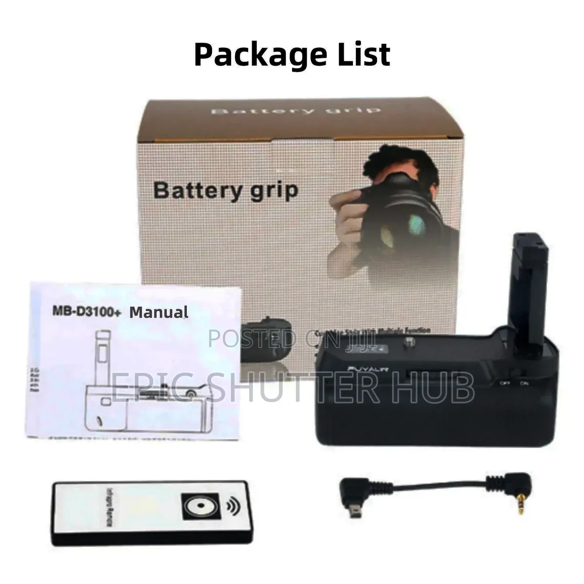 Nikon D3100 D3300 D5300 Camera Vertical Battery Handle Grip Holder