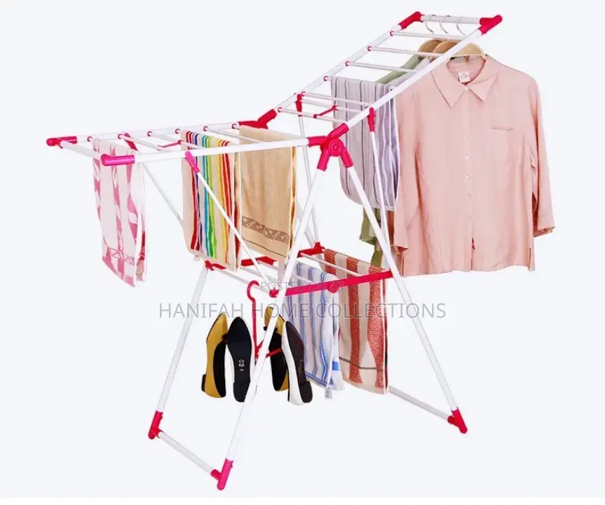 Foldable Winged Clothes Drying Rack