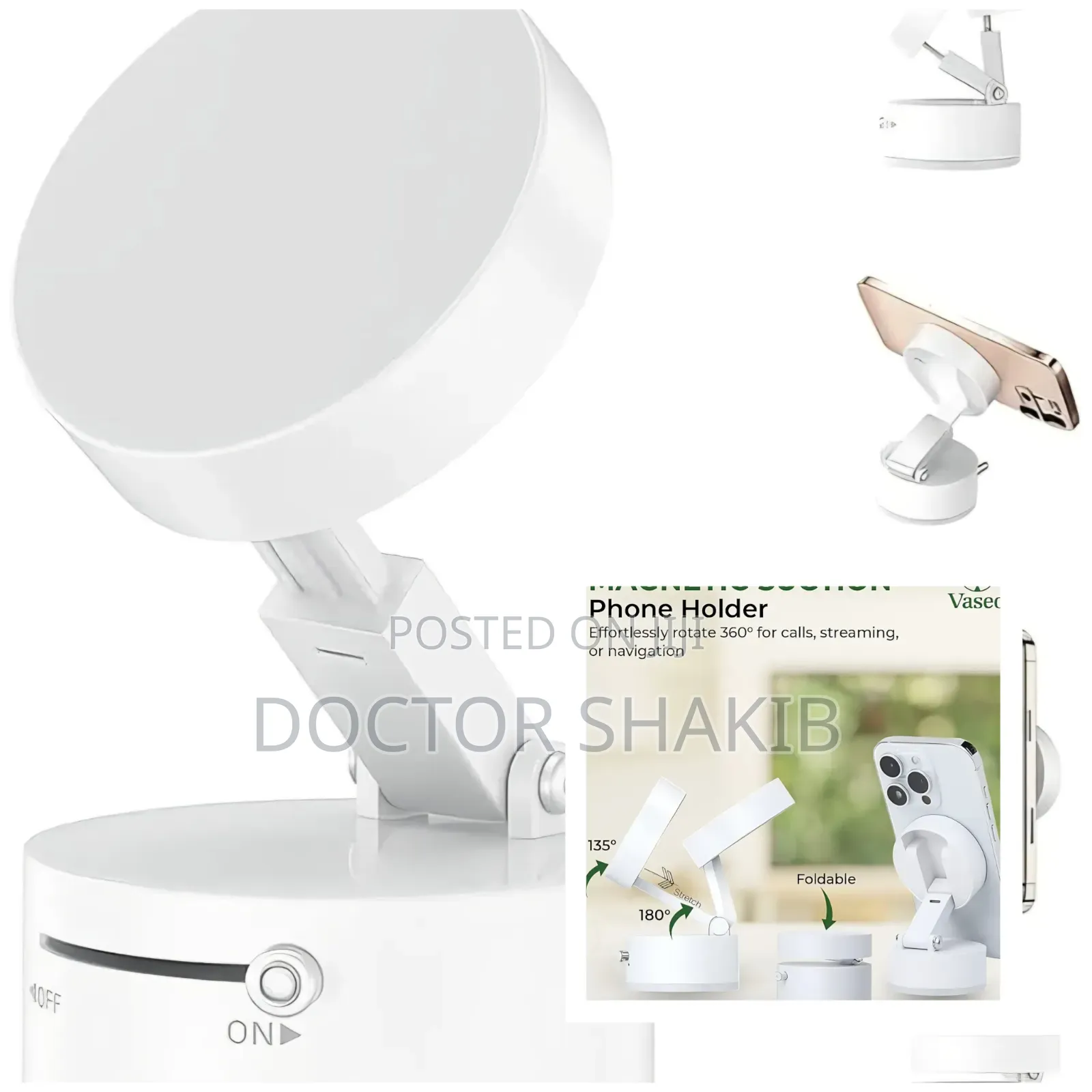 Vacuum Suction Magnetic Phone Holder