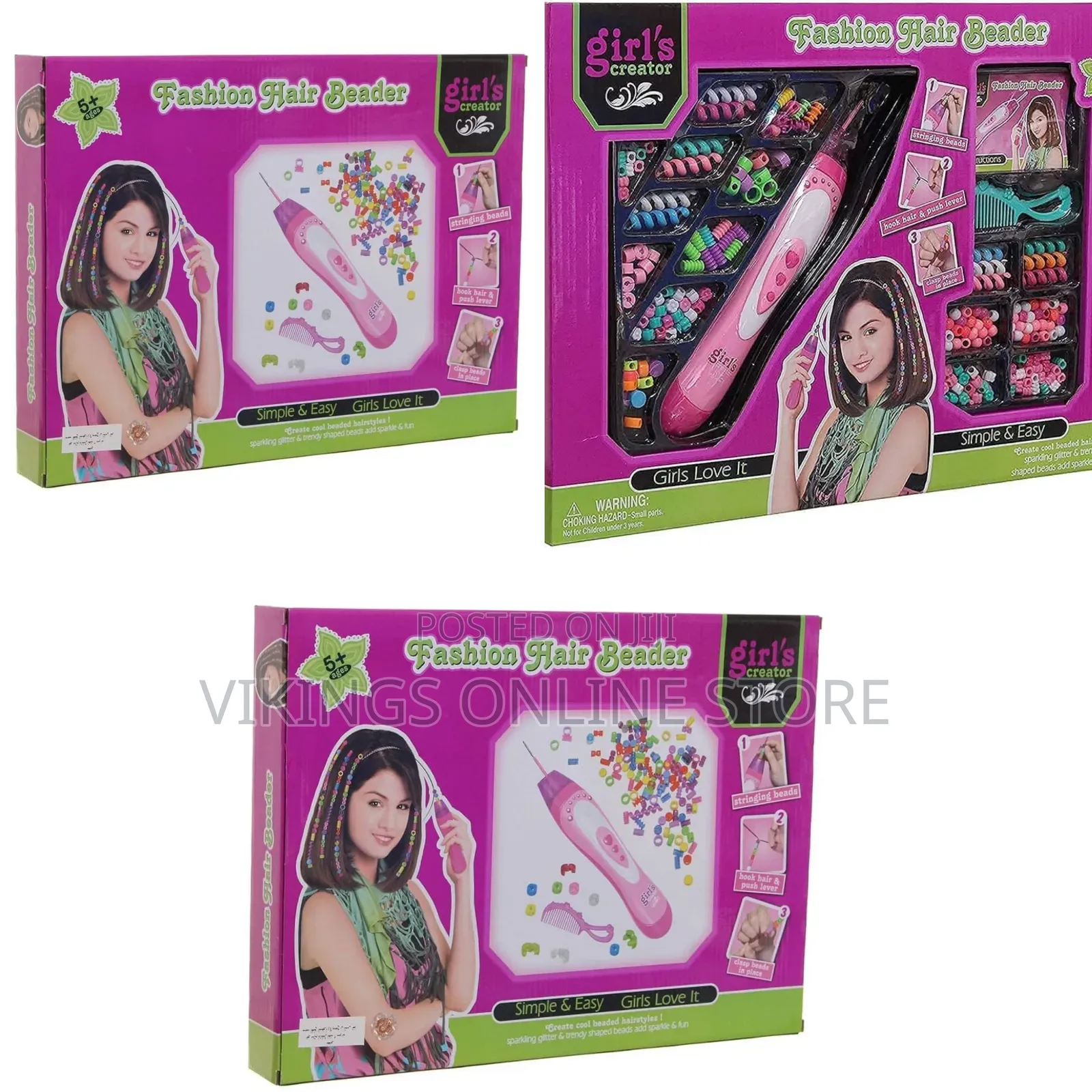 Beads for Making Hair Accessories, Hair Beads Toys for Girls
