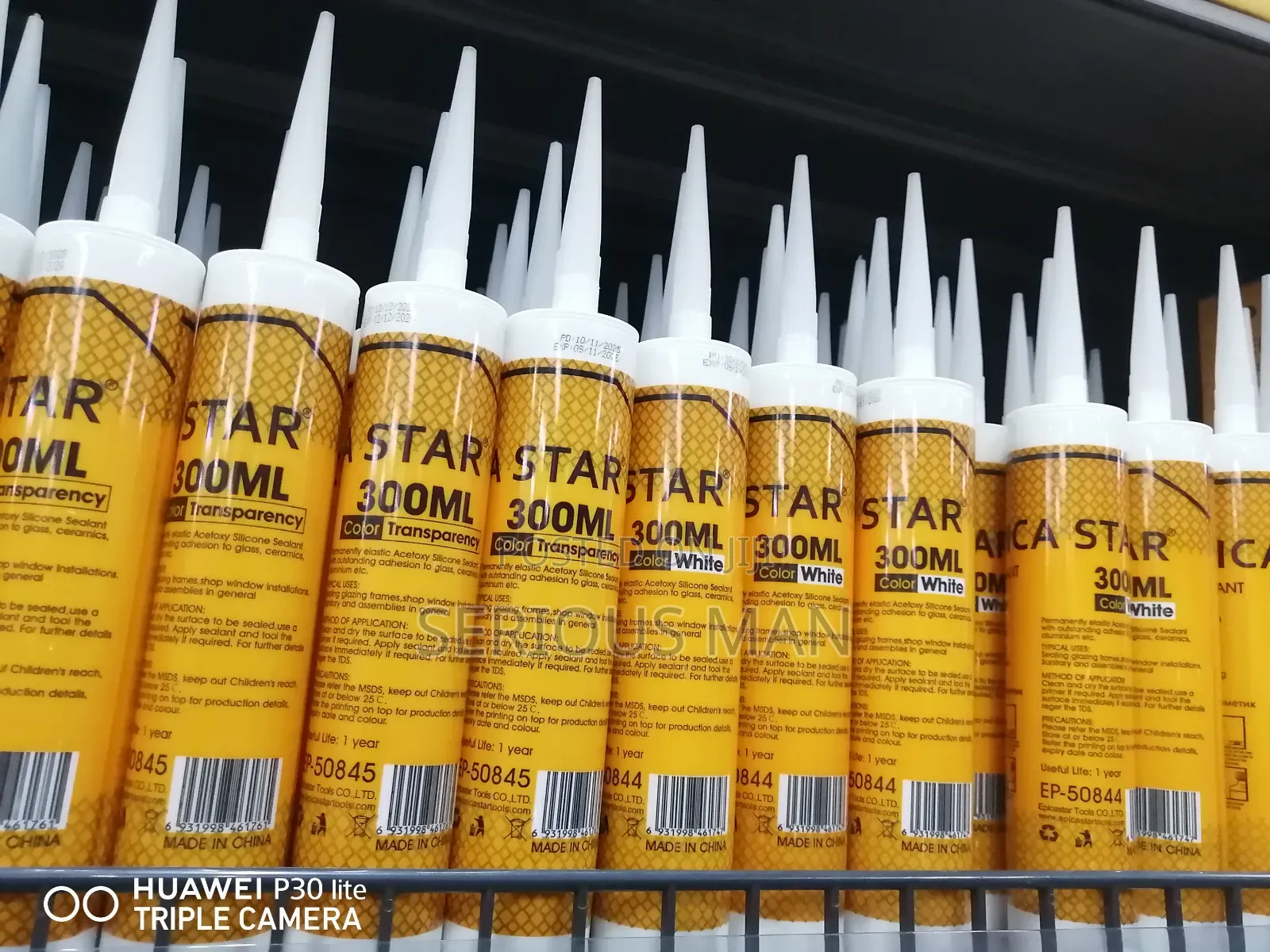 Epica Star Transparent Acetic Silicone Sealant (300ml).
