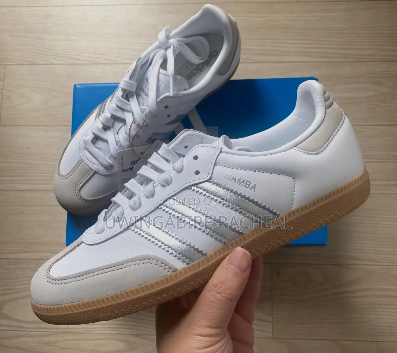 Sambas Adidas Very Authentic With Leather Up and Rubber Sole Down