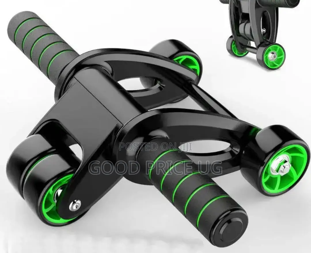 Foldable 4-Wheel Abdominal Exercise Roller Trainer