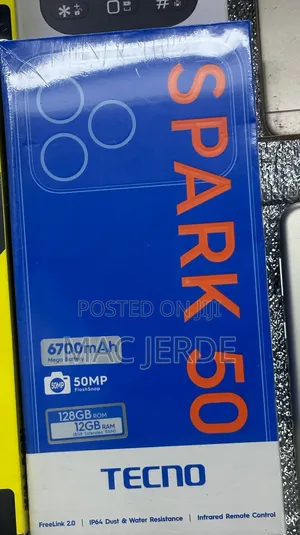 New Tecno Spark 50 128 GB Black
