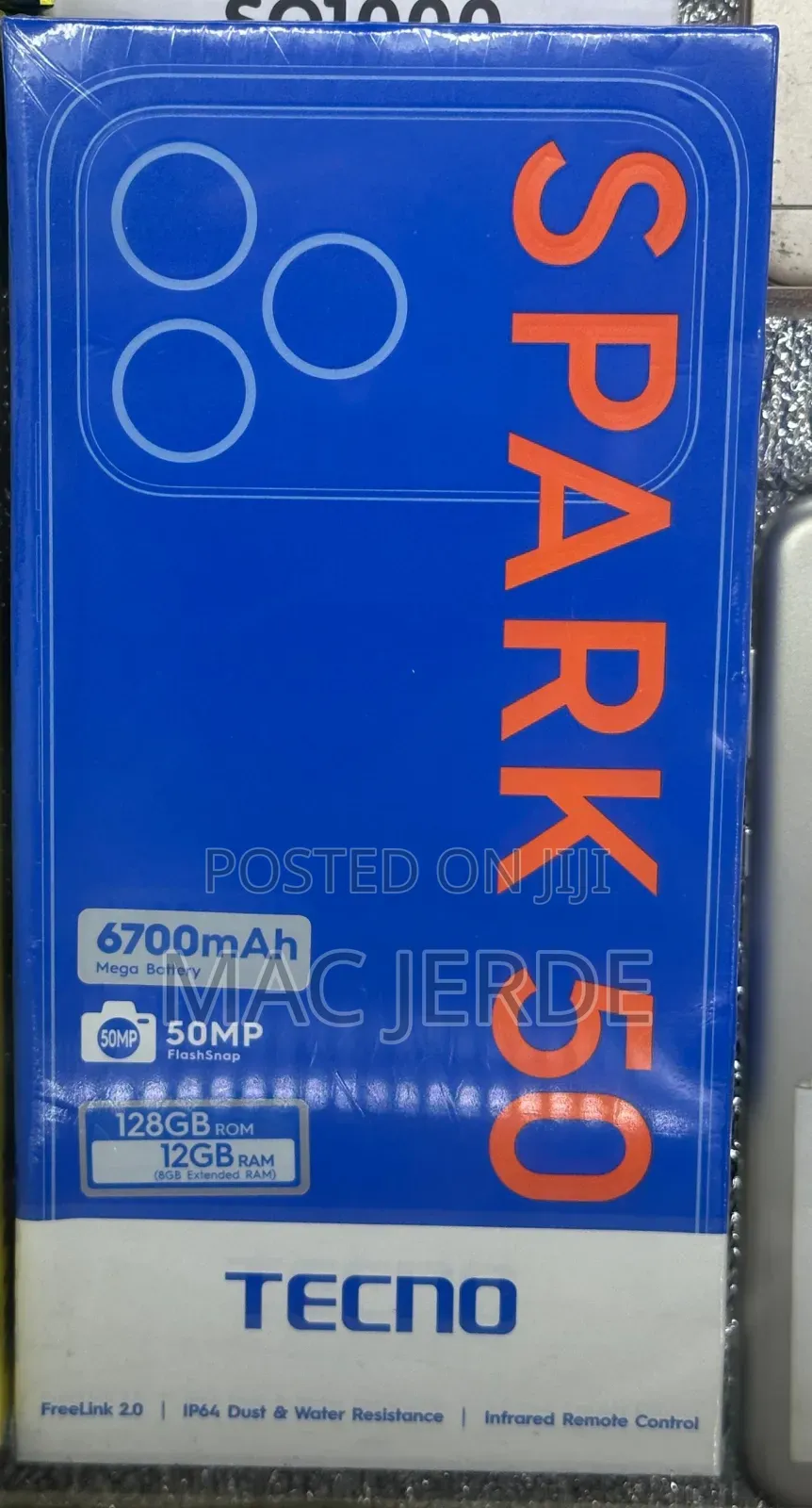 New Tecno Spark 50 128 GB Blue