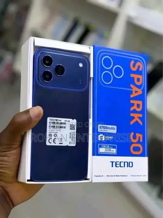 New Tecno Spark 50 128 GB Blue