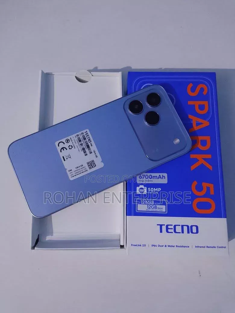 New Tecno Spark 50 128 GB Blue