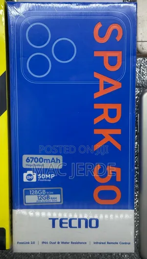New Tecno Spark 50 128 GB White