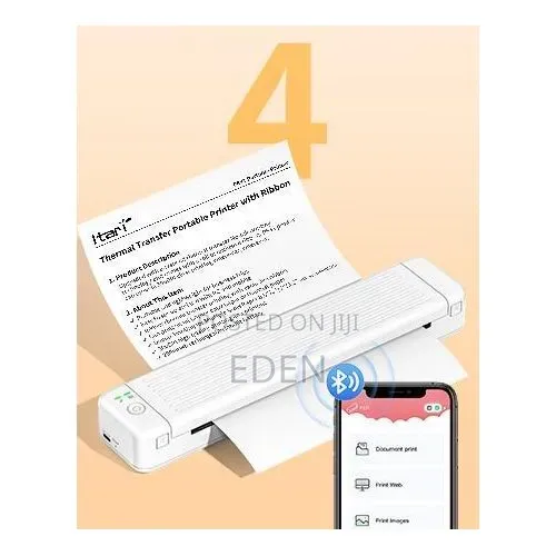 Smart Portable Printer Rechargeable Wireless Plus Free Paper