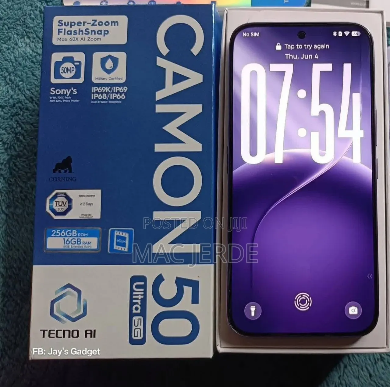 New Tecno Camon 50 Ultra 512 GB Green