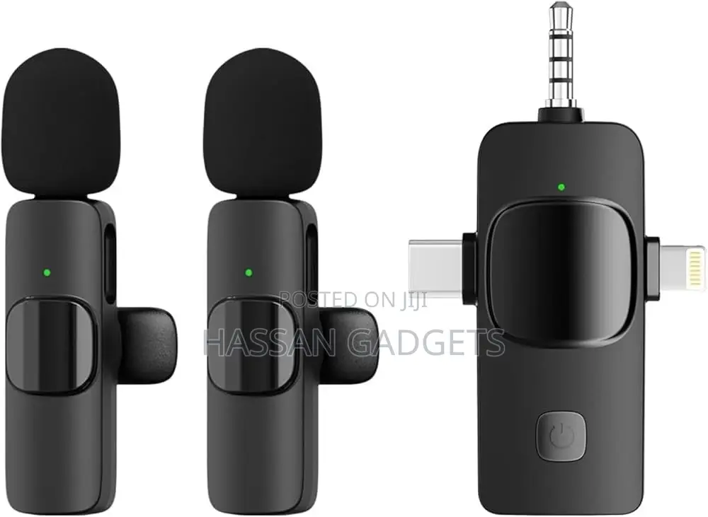 Wireless Bluetooth Lapel Clip Portable Microphone , Android, Camera