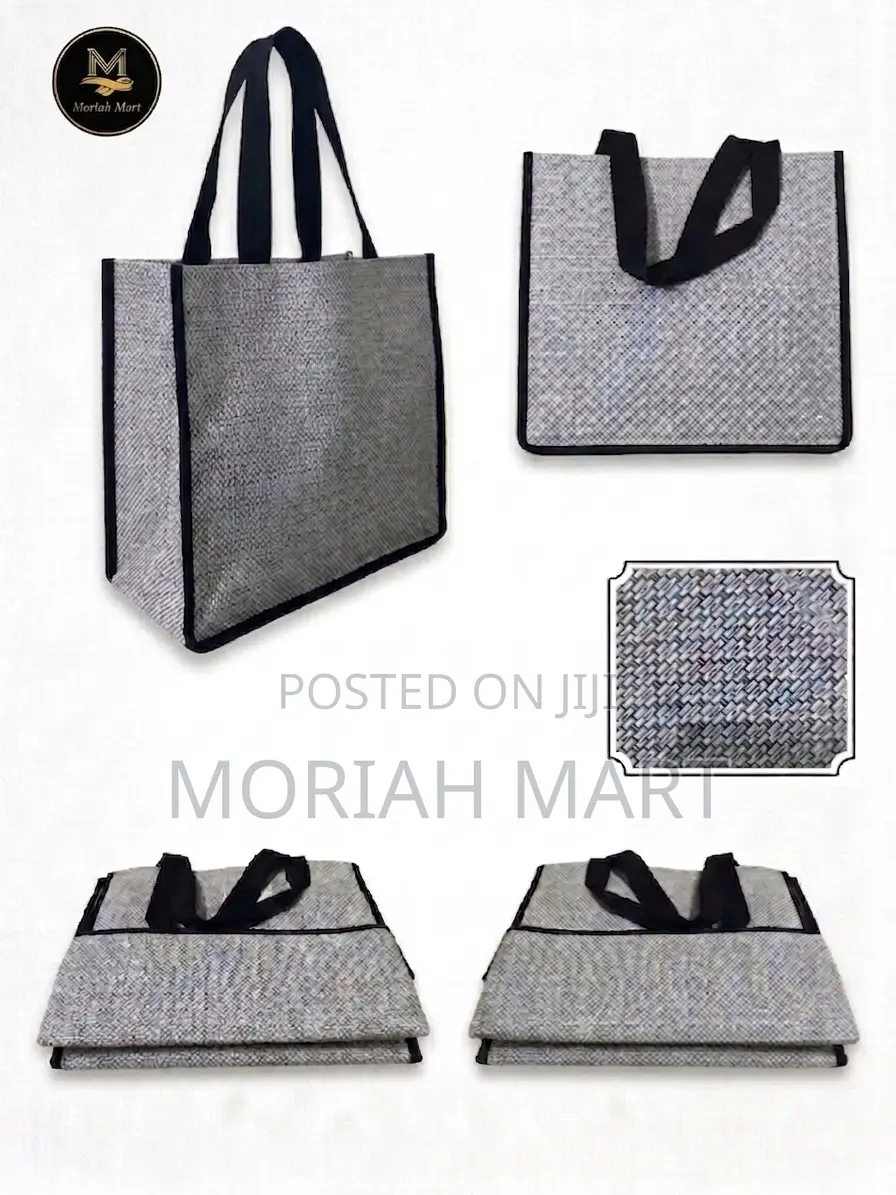 PVC Checkered Reusable Wooven Shopping Bags