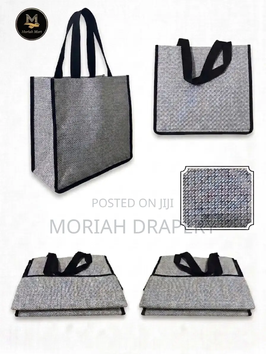 PVC Checkered Reusable Wooven Shopping Bags