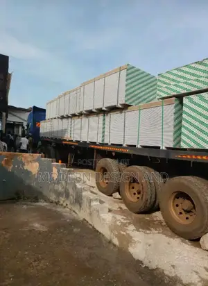 Ceiling Boards Gypsum on Offloading at Store