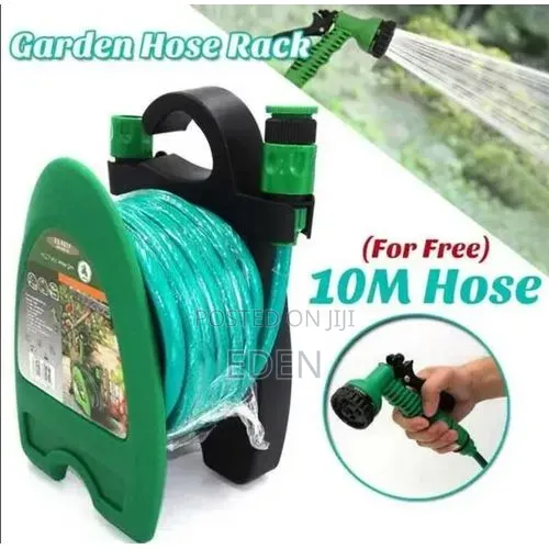 Anniversary Deal 10 Meter Hose Pipe Reel Garden Set - Multicolor