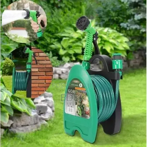 Anniversary Deal 10 Meter Hose Pipe Reel Garden Set - Multicolor