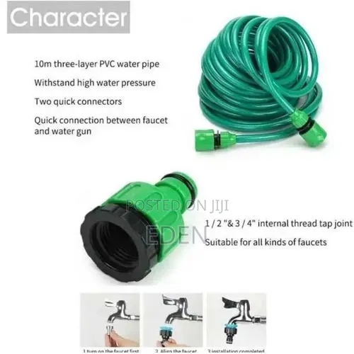Anniversary Deal 10 Meter Hose Pipe Reel Garden Set - Multicolor