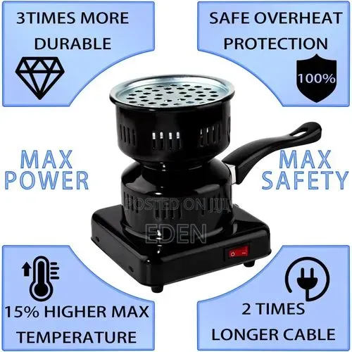 Electric Hotplate for Burning Sisha Camping Stove for Making Barbeque