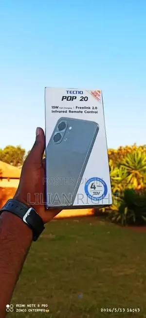New Tecno Pop 20 128 GB Black