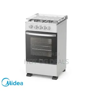 Midea 50*50 Full Gas Burner With Gas Oven- Silver