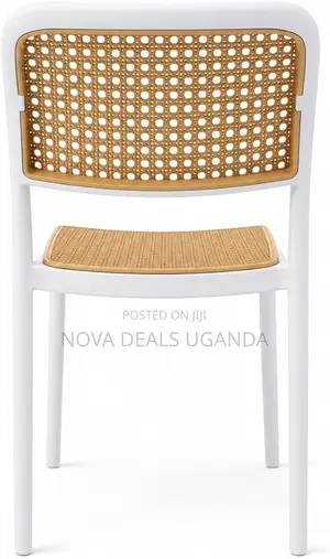 Rattan Armless Chair, Outdoor Plastic Dining Chair Balcony Outdoor Use