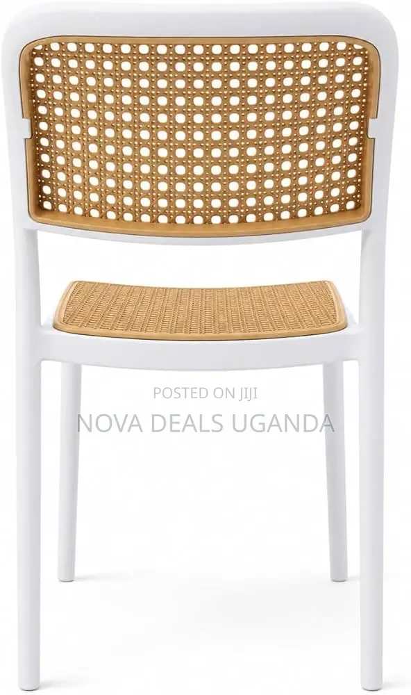 Rattan Armless Chair, Outdoor Plastic Dining Chair Balcony Outdoor Use