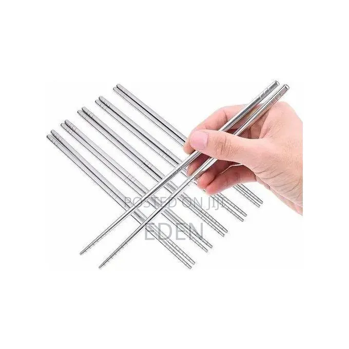 Anniversary Deal
10 Pieces Stainless Steel Chopsticks for Eating Food