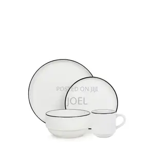 Dinner Set With Plates, Cups, Bowls