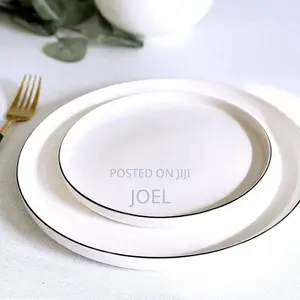Dinner Set With Plates, Cups, Bowls