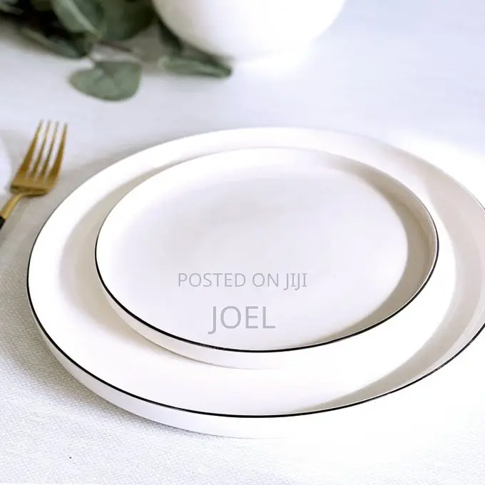 Dinner Set With Plates, Cups, Bowls