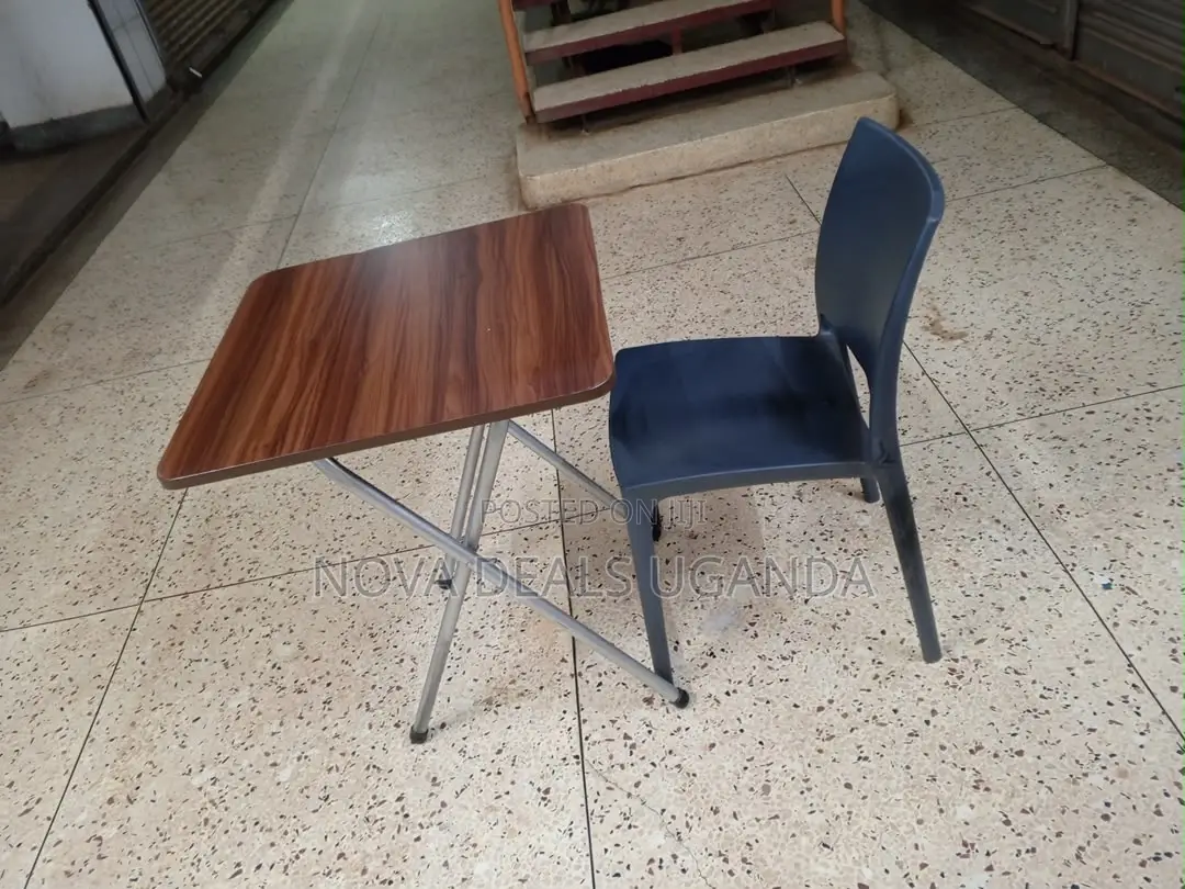 Multifunctional Folding Table, Portable Wooden Square Table Metal Legs