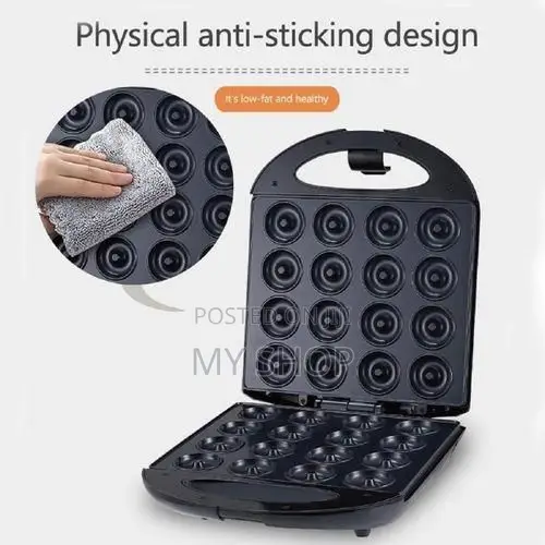 16 Holes Mini Donut Maker With Double Side Heating