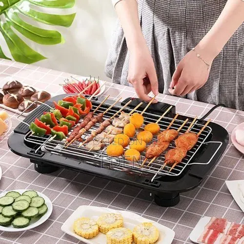 Anniversary Deal Smokeless Electric Barbecue Grill-Black